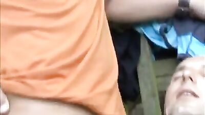 Backyard Orgy Gay Porn Group Sex: Foot Fetish Bareback Action!