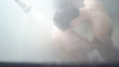 Asian Boys Caught in Steamy Shower Sex!