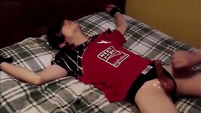 Soccer Twink gets Tickled and Edged a little bit of everything