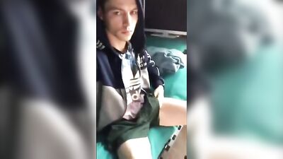 Jerking off big meat bunk-bed webcam: Hardcore Gay XXX Video