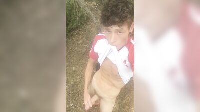 Outdoor Explosion - Skinny Twink Cock Worship