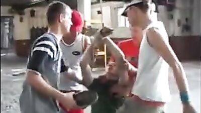 German Chavs Get Wet and Wild in Public!