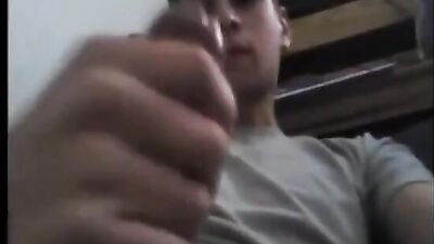 Gay Teen Strokes Hard Cock Above Cam in New Porn Video!