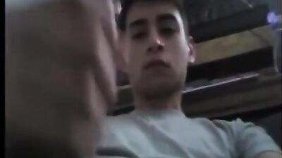 Gay Teen Strokes Hard Cock Above Cam in New Porn Video!