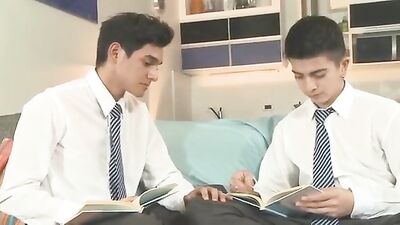 Young Gay Pornstars Get Each Other Off with Cum Eating and Hot Bareback Action