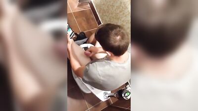 Handsome Hung Lad Caught in Gay Tube Fetish Spy!