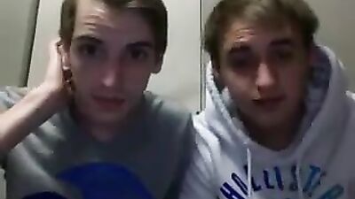 Gay First-Time Live Cam: Two Excited Boys Try Out Action and Ass Play!