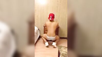 Gay Latino Twink Twerk: Naughty Fun in the Bedroom (Non-Nude)