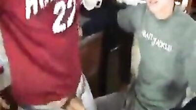 Gang Bang Oral First Time with RV Str8 Boys Porn Group!