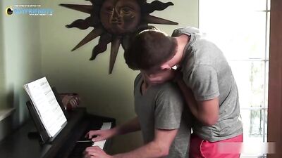 Hot Twink Sex Show - Bareback Handjob Oral Action