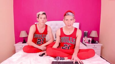 Red Strips & Bareback Fun: Two Lads in Gay Tube Cam Show