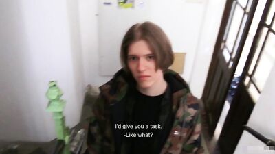 AA Vid - Gay porn twink fucked for cash