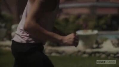 Sex hot twink couple show: bareback action with handjob and oral!