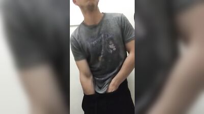 Hairy chest hunks with big dicks: Amateur web-cam cum shots