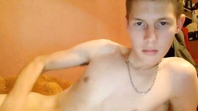 Gay Teen Web-Cam Porn Boy and His Dildo Adventure