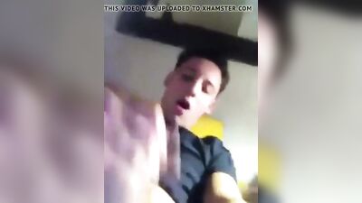 Sexy Twink Cumplay: Dark Shirt Destruction!