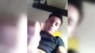 Sexy Twink Cumplay: Dark Shirt Destruction!