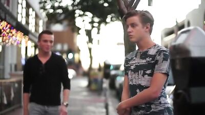 Hot Gay Threesome Action in Bedroom