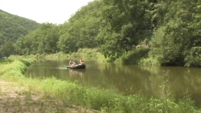 Slavic Stallion: David Ash and Unknown Companion in Wild Adventure