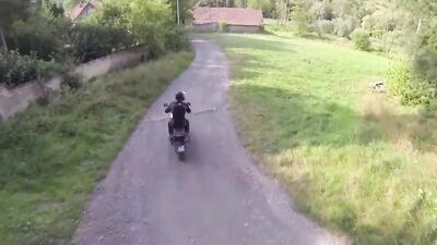 Blond Boys Fresh Bareback Experience With motorcycle riders