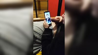 Straight Boys BFs Dick Scrolls Gay Porn Screen!