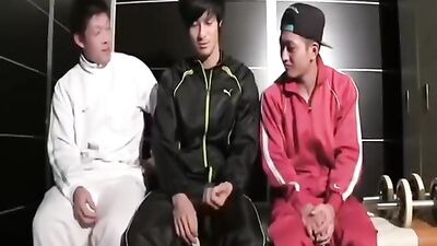 Asian Ass Play with Muscular Bodybuilders and Sexy Fitness Trainers