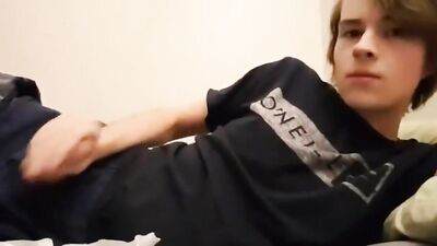 Young Cummer Shaggy Twink Boy - Amateur Jacking and Cumming