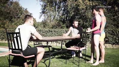 Gay Porn Outdoors Playtime with Daddies Sex