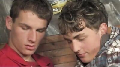 Bareback Fucks in the Garage: Gay Boys Porn