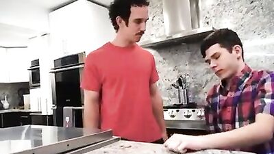 Raw Incestuous Desire - Dad and Son in the Kitchen: Gay Sex