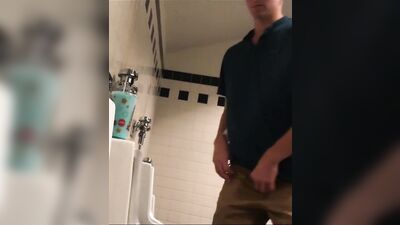 Young Guy Urinal Spy: Amateur Straight Boys Exposed Secrets