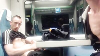 Train Sex Adventure - Two Lads Exploring Their Desires