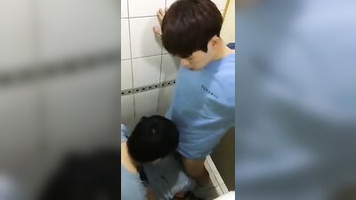 Asian BJ in Bathroom - Quickie Revenge (Amature Asian Oral)