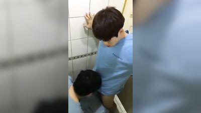 Asian BJ in Bathroom - Quickie Revenge (Amature Asian Oral)