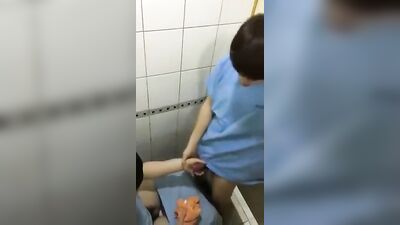 Asian BJ in Bathroom - Quickie Revenge (Amature Asian Oral)