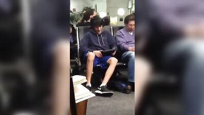 Airport Antics - Caught Playing with Self in Public!