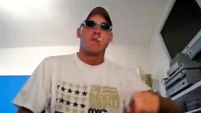 German Chav POV Cumshot Fetish: Slave and Master First Time Foot Play with Muscle Boys!