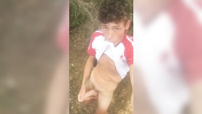 Outdoor Fun Gay Teen Porn: Public Outside Solo Adventures!