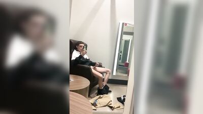 Cumming in Fitting Room with Pet Shop Boy Twink - Cum Shots Fun Handjob!