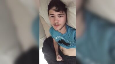 Gay Bedroom Play - Cute Guy Plays With His Dick For You Boys Porn