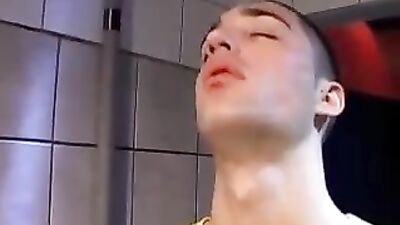 Toilet Bareback Triple Russian Thrill! - Three Russians in a toilet gay porn tube