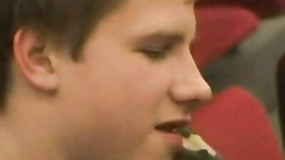 Gay Orgy Porn Auditorium: Big Cocks Action!