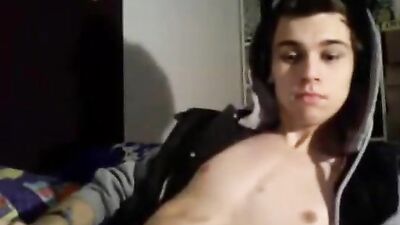 Horny Slim Twink Jerks for Fun Amateur Cum Shots!