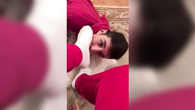 Gay Teen Foot Fetish Porn: Licking White Socks Boys