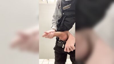 Gay Teen Jerks Off At Work: Solo Porn