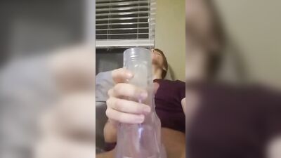 Hands-Free Gay Teen Porn Cum Shooter! - Big Dick Amateur Milk Shoots