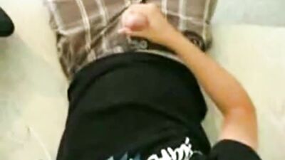 Boy Pumps Cum On His Shirt Boys Porn