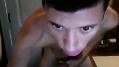 Double Cum Twink - Catching the Money Shot and Eating It! A Gay Porn Video with Hot Twinks and Creamy Cums!