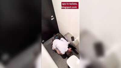 Gay Porn Spy for Straight Guy Jerking in the Public Toilet: Exposed!