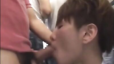 Gay Porn - Sexy Boy Accosted On The A Train Action Asian Ass Play Oral